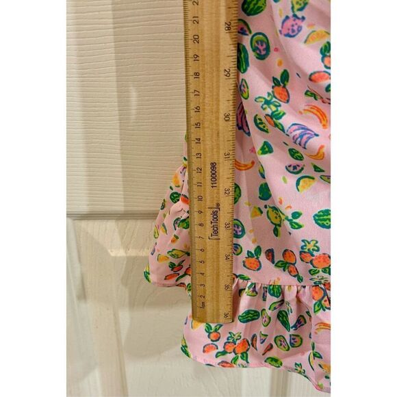 NWOT Lilly Pulitzer Summer Fruit Alysa Wrap Mini Dress Size 14 - Picture 7 of 9